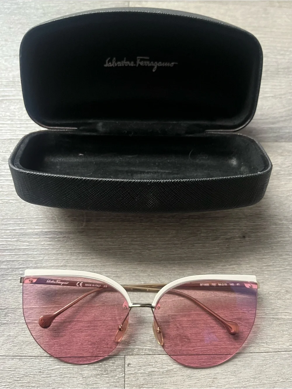 Salvatore Ferragamo Pink Gradient Sunglasses
